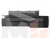 Угловой диван Ричмонд правый угол (Серый\Черный)