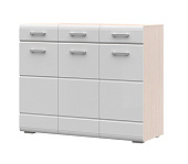 Комод Симба дуб белфорд - белый глянец