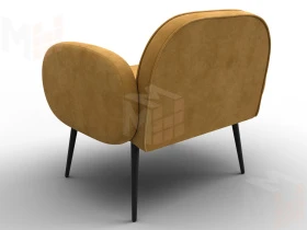 Кресло Лига-086 ( велюр BRUT 10 желтый )