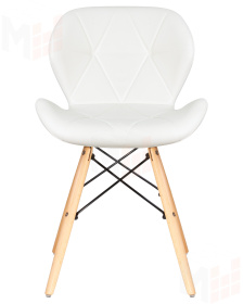 Стул обеденный DOBRIN BUTTERFLY (ножки светлый бук, цвет сиденья белый)