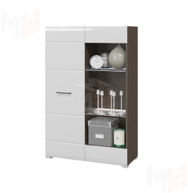 Стеллаж Ненси (венге/белый глянец)