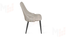 Стул Франк (конус) исп. 2 - ДП2-30 Графит/Микровелюр Catania Ivory (бежевый)