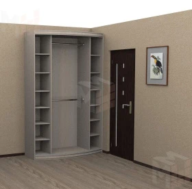 Радиусный шкаф купе Радуга-600
