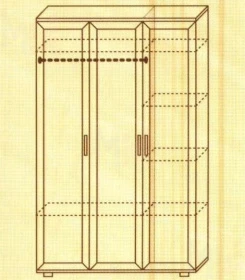 Шкаф № 105 с зеркалом