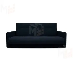 Диван-книжка Милан (бархат черный) Диван-книжка Милан (бархат черный)