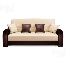 Диван книжка Престиж 120 (кожзам бежево-коричневый) Диван книжка Престиж 120 (кожзам бежево-коричневый)