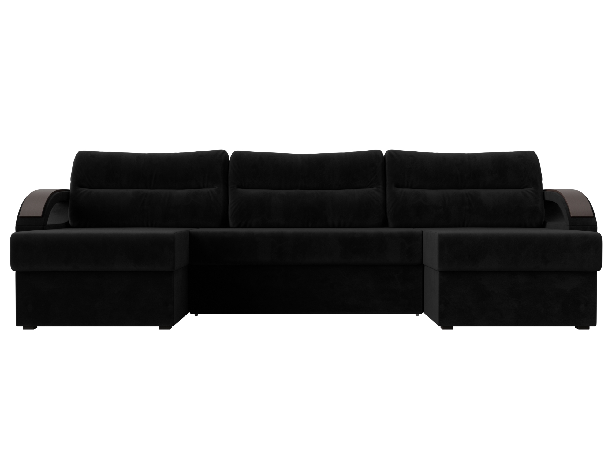 П-образный диван Форсайт (Черный)