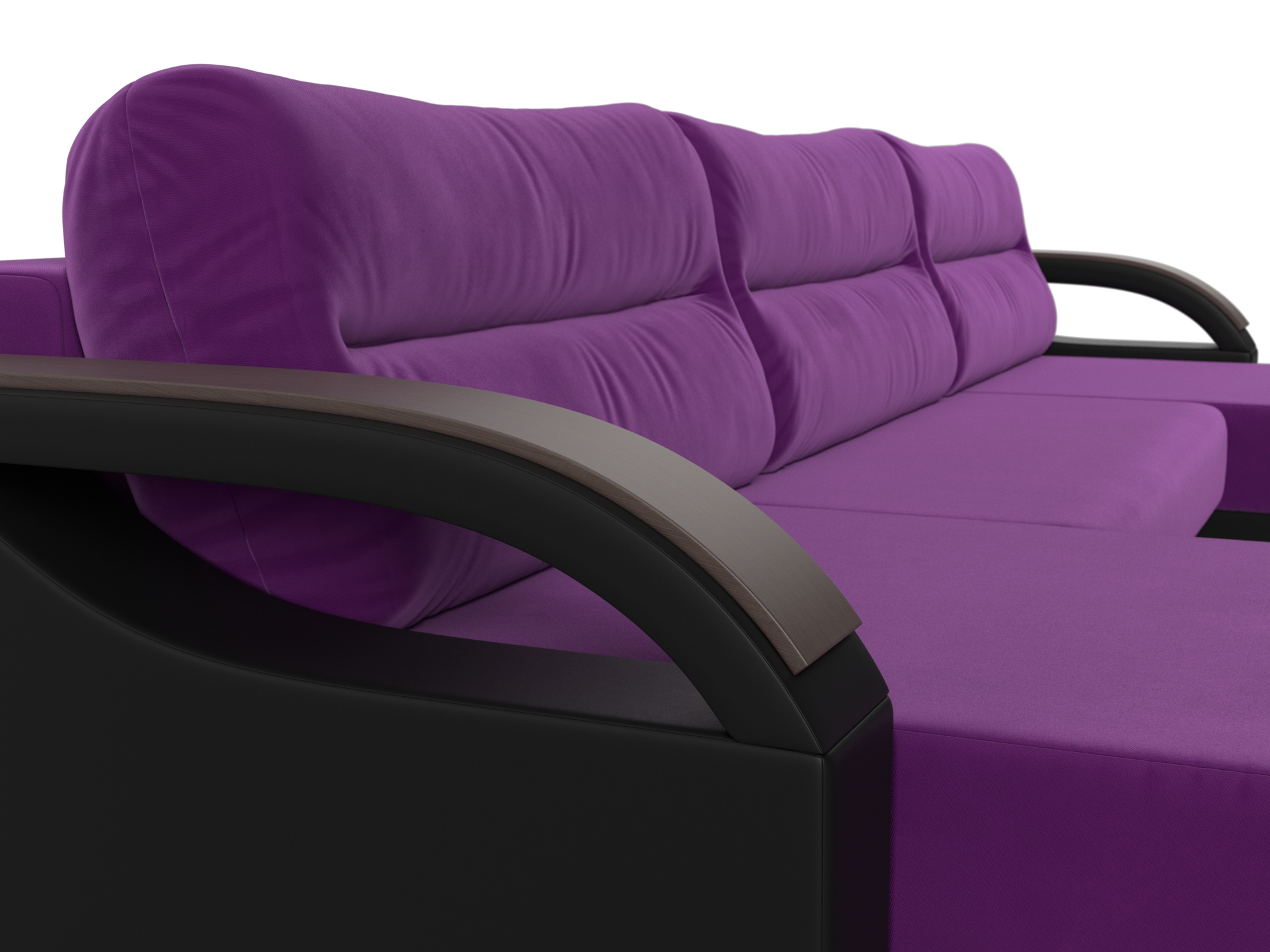 П-образный диван Форсайт (Фиолетовый\Черный)