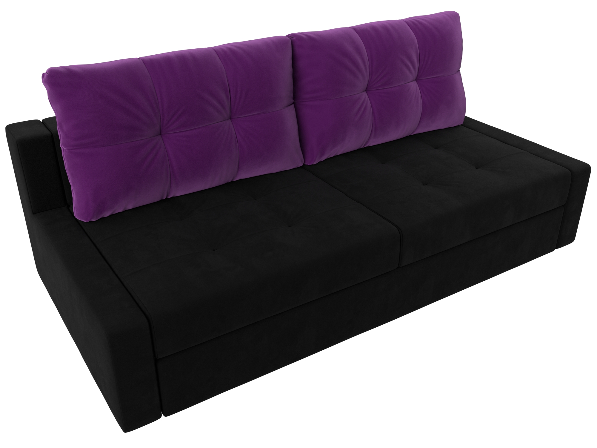 Прямой диван Мартин (Черный\Фиолетовый)