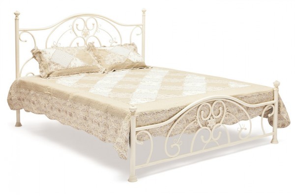 Кровать двуспальная белая Элизабет,160*200