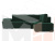 Угловой диван Хьюго правый угол (Зеленый)