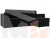 Угловой диван Принстон правый угол (черный\серый)