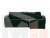 Угловой диван Форсайт правый угол (Зеленый)